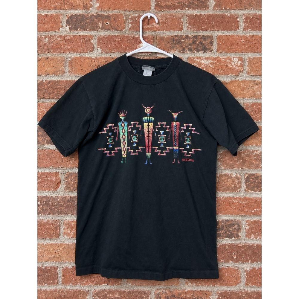 Vintage Arizona Southwestern Graphic Shirt Aztec Tribal Boho Retro 90s Western